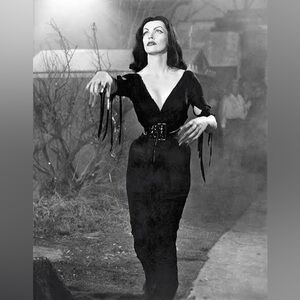 La Femme En Noir Vampira Replica Show Gown, Sz M